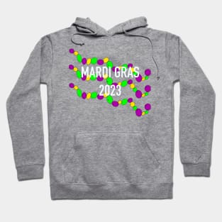 Mardi Gras Beads Hoodie